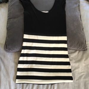 Black white Tank Dress